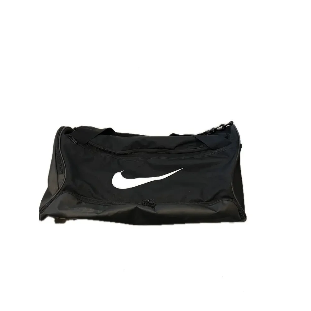 Nike Brasilia 9.5 Black Medium 60L Duffel Gym Bag